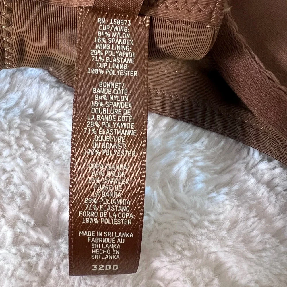 SKIMS Women's Ultimate Push-Up‎ Strapless Bra Jasper Brown 32DD BA-BAN-3208 NWT
